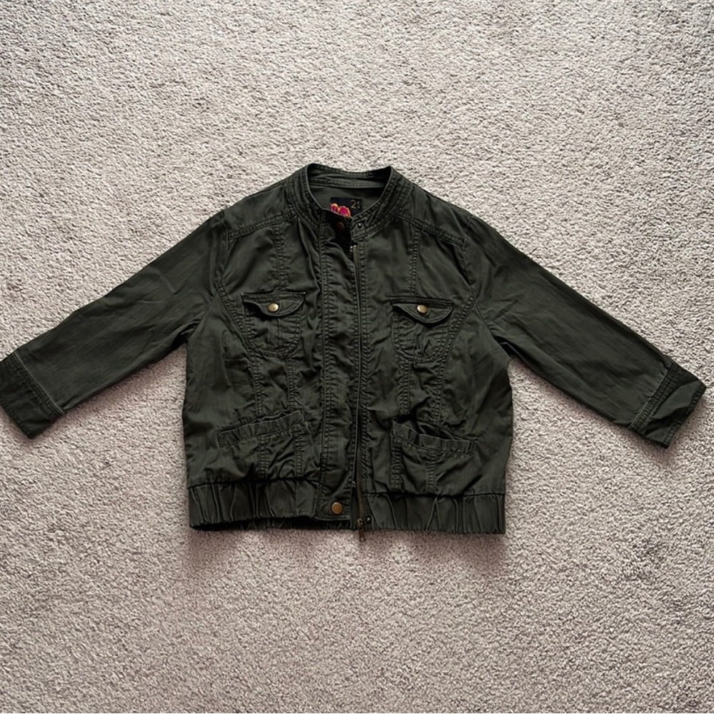 army green jacket